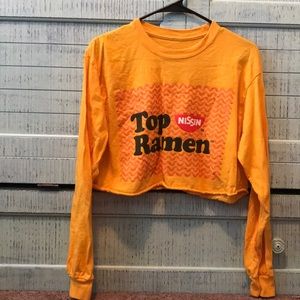Top Ramen long sleeve crop